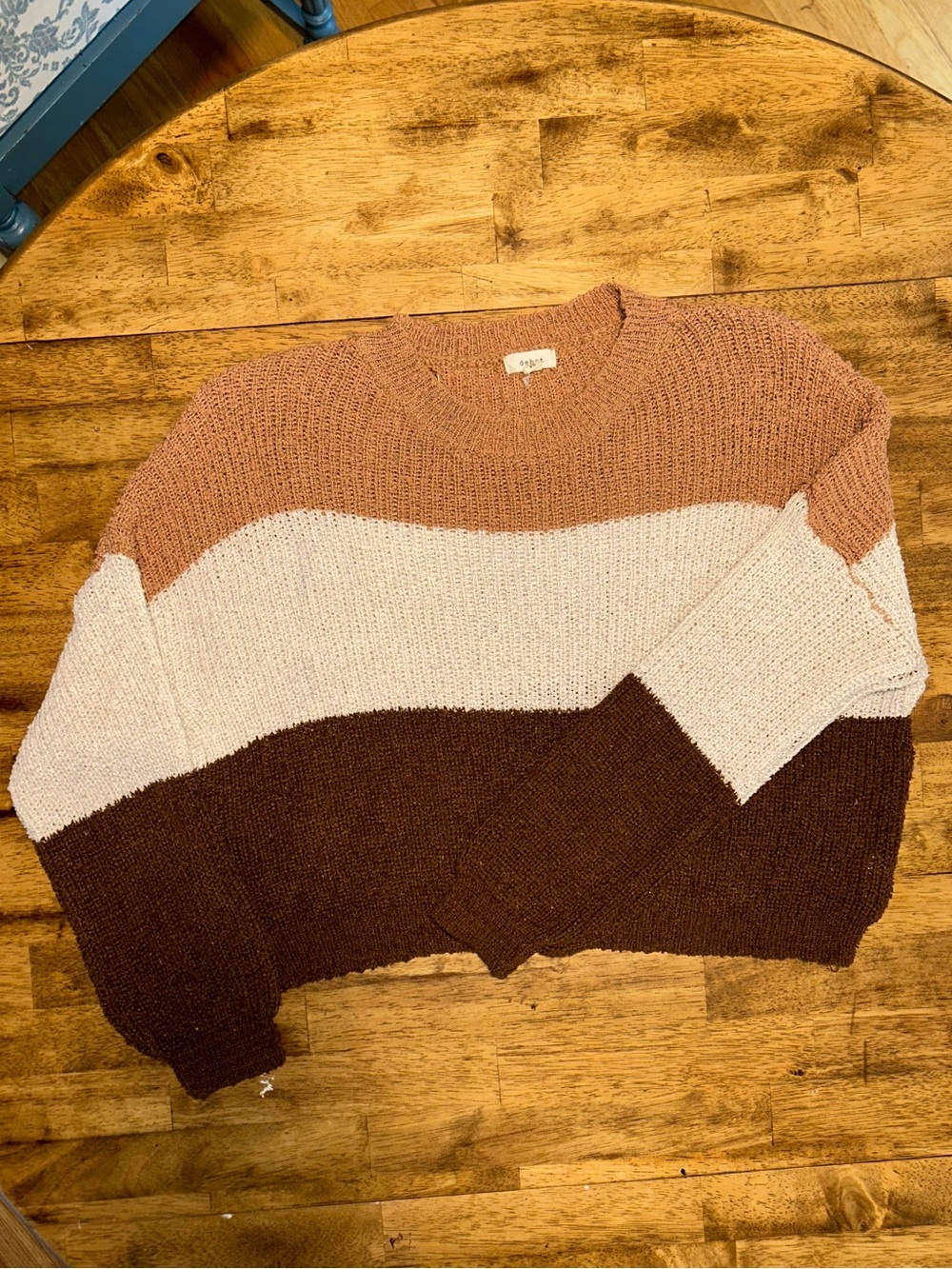 Colorblock Crewneck Sweater
